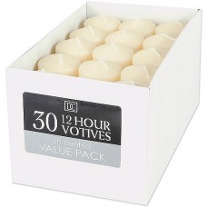 Unscented 12 Hour Votive Candles, 30 Pack   563025730